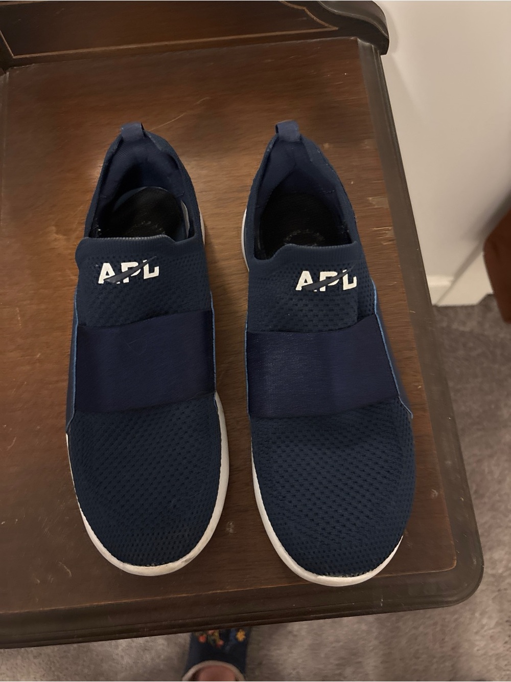 APL TechLoom Bliss Navy Blue Slip On Running Shoes - Women's Size 8